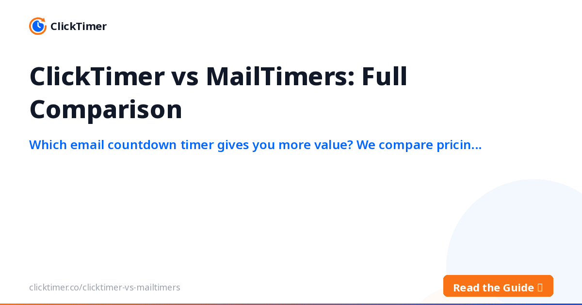 ClickTimer vs MailTimers : comparatif complet