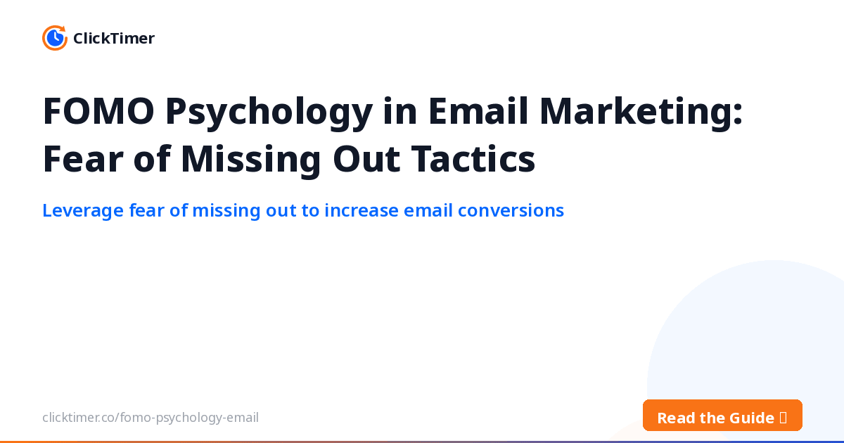 La psychologie du FOMO en e-mail marketing : tactiques de la peur de manquer