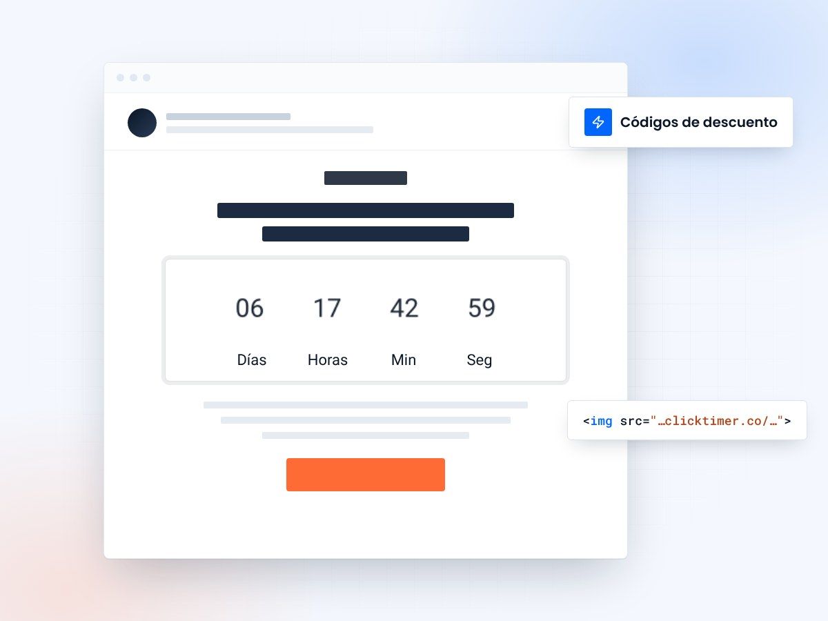 Emails con cuenta atrás para la caducidad de códigos de descuento