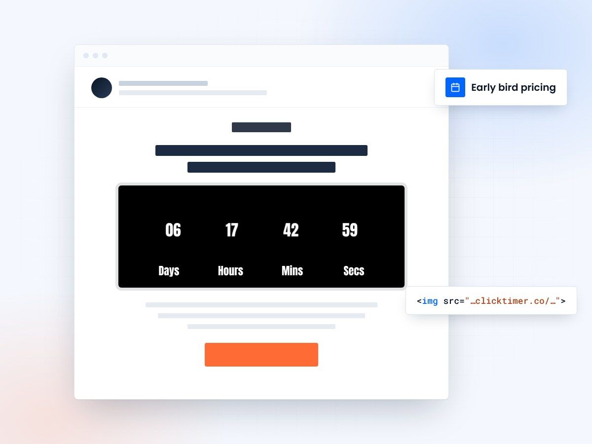 Early Bird Pricing Countdown Emails