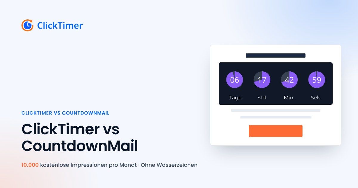 ClickTimer vs. CountdownMail: Welcher E-Mail-Timer ist besser?