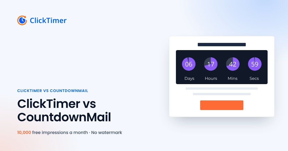 ClickTimer vs CountdownMail: Which Email Timer Is Better?