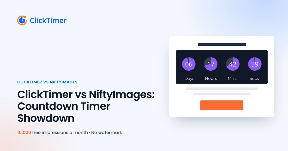 ClickTimer vs NiftyImages: Countdown Timer Showdown