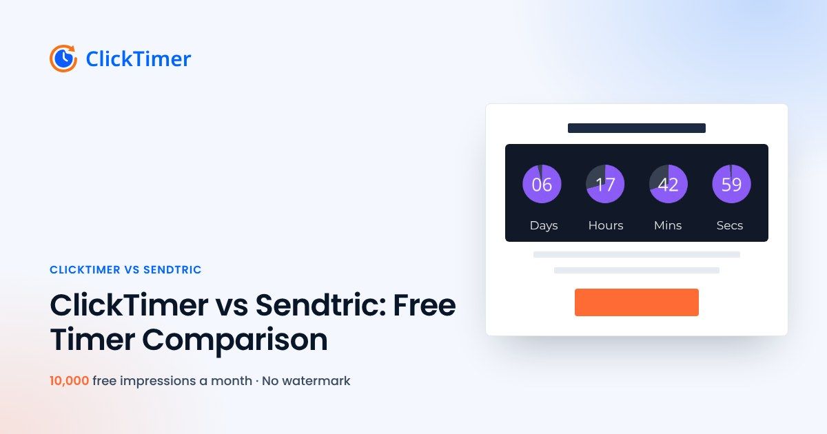 ClickTimer vs Sendtric: Free Timer Comparison