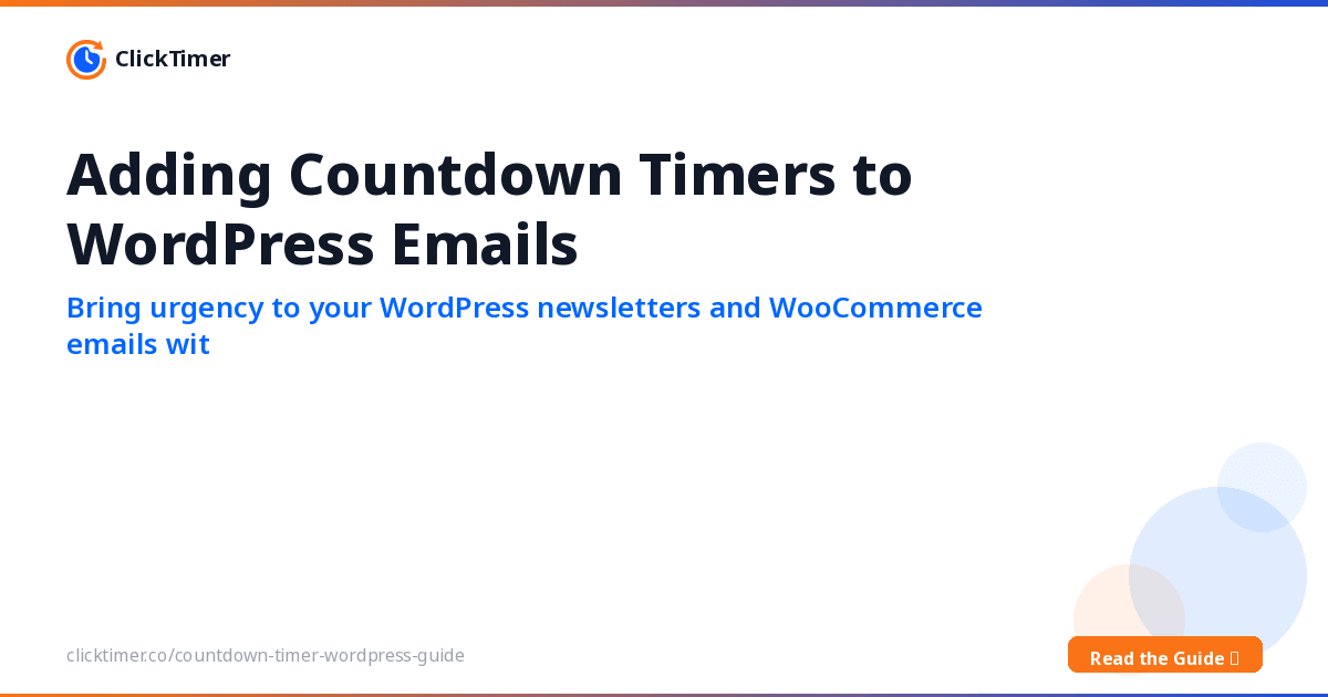 Ajouter un compte à rebours aux emails WordPress
