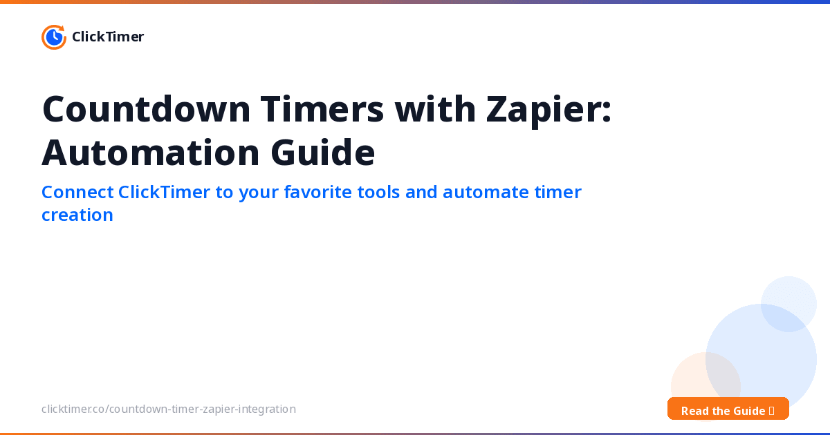 Comptes à rebours avec Zapier : guide d'automatisation