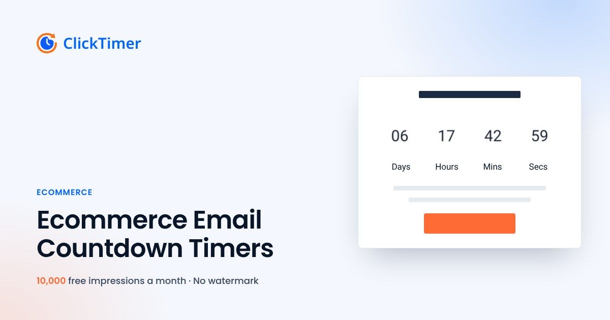 Ecommerce Countdown Timer Guide: Boost Sales with Email Urgency