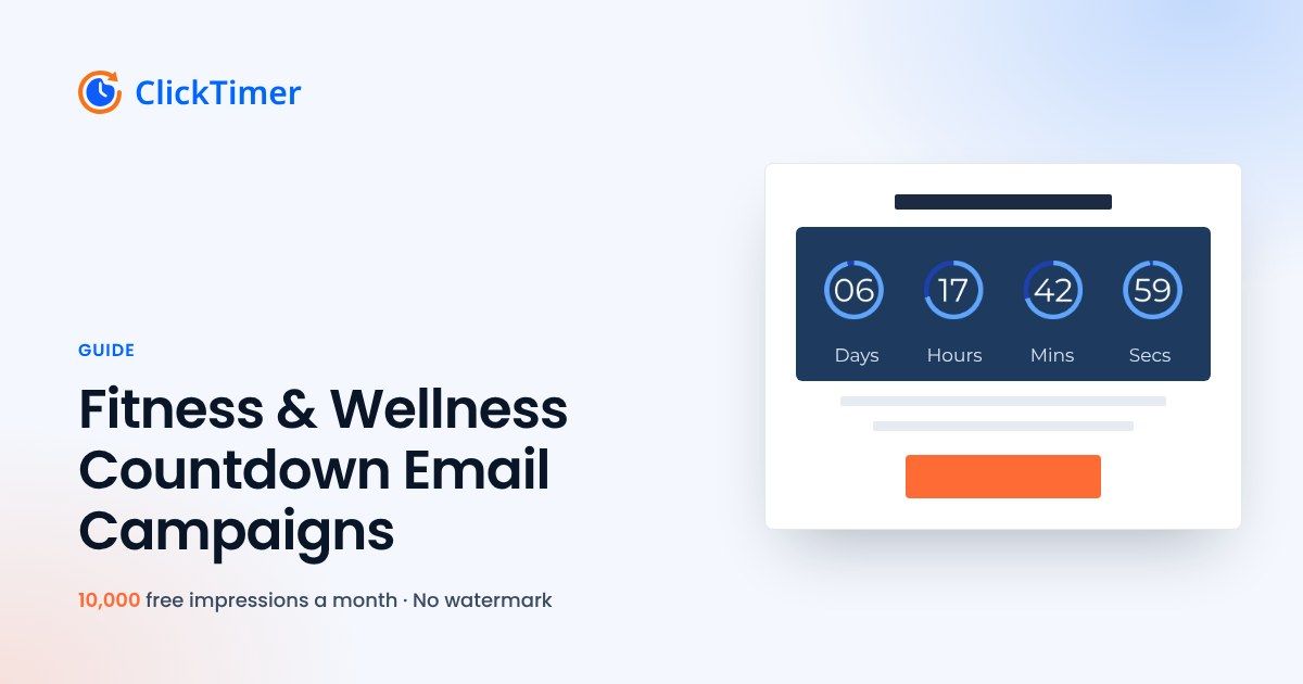 Fitness & Wellness Countdown Email Campaigns