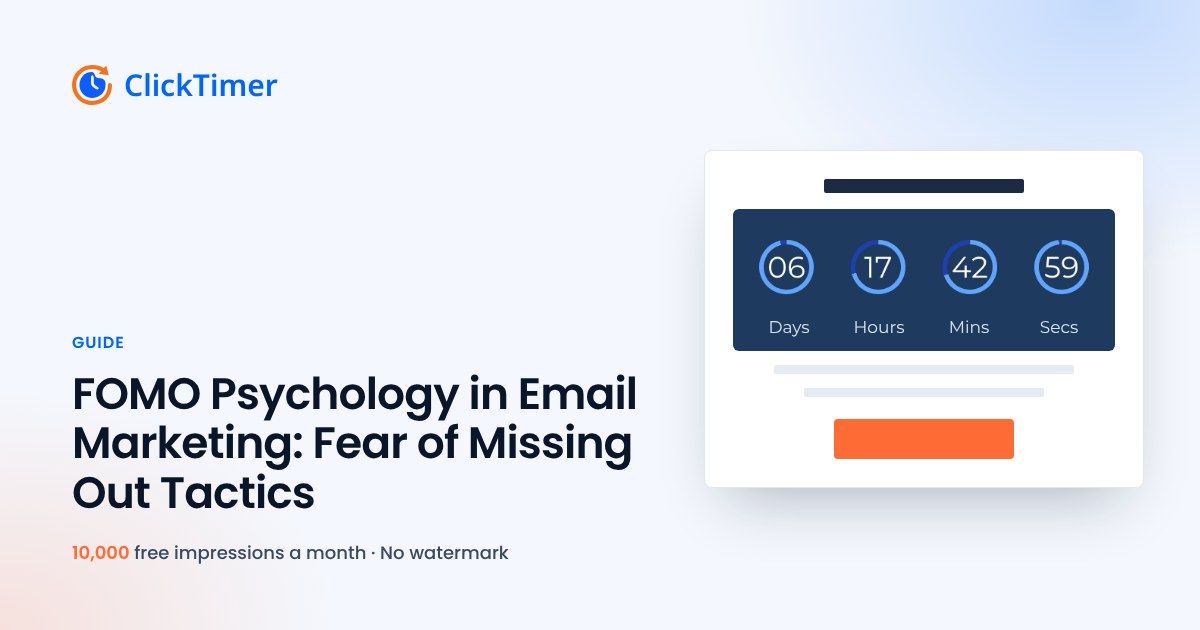 FOMO Psychology in Email Marketing: Fear of Missing Out Tactics
