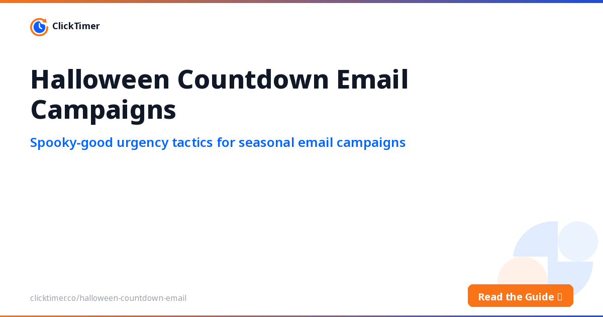 Campagnes e-mail d'Halloween avec compte à rebours