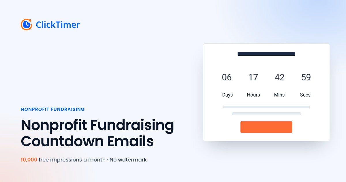 Nonprofit Fundraising Countdown Emails